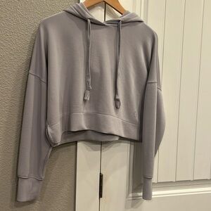 Women’s AS Revival hoodie.  XS; Gray; Crop